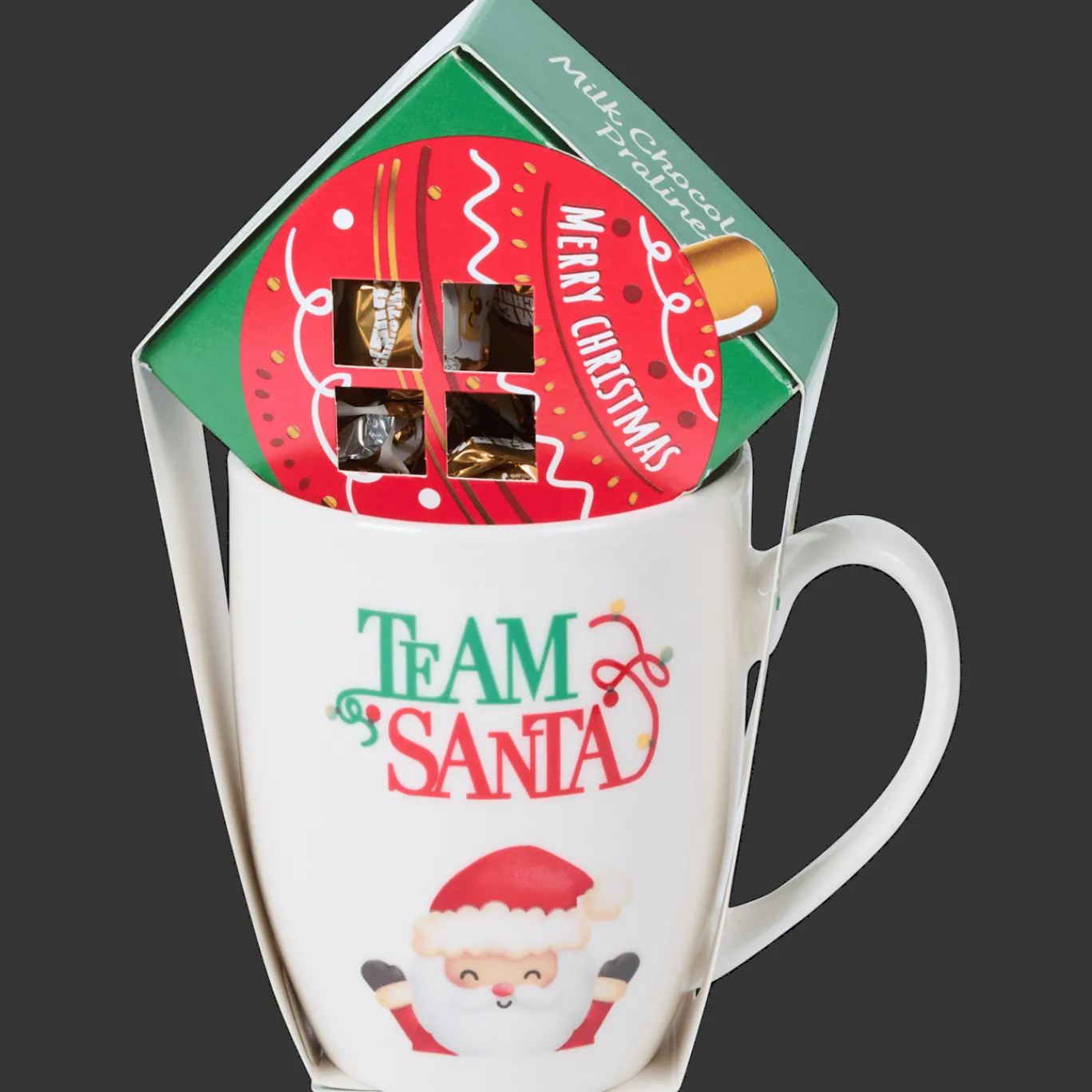 Action Chocolade^Kerstmok met pralines