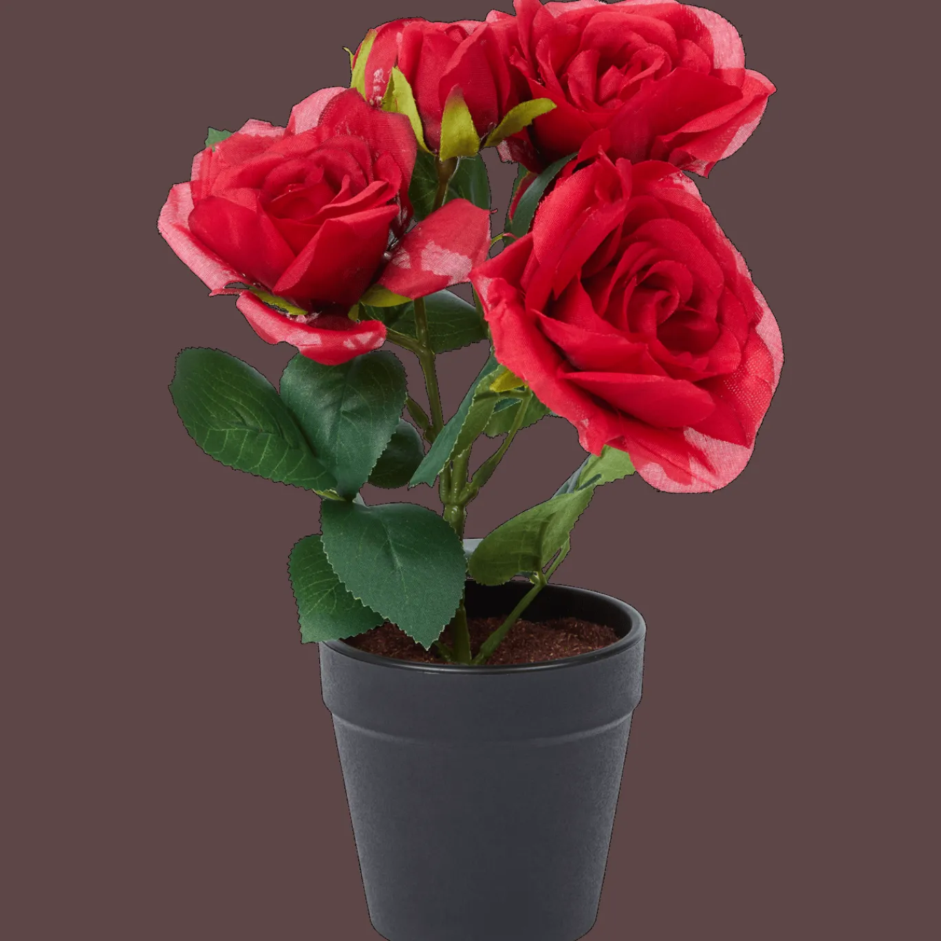 Action Kunstplanten & -Bloemen^Kunstroos in pot