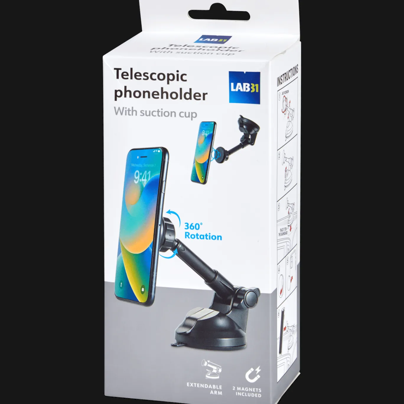 Lab31 Multimedia Accessoires^verstelbare telefoonhouder