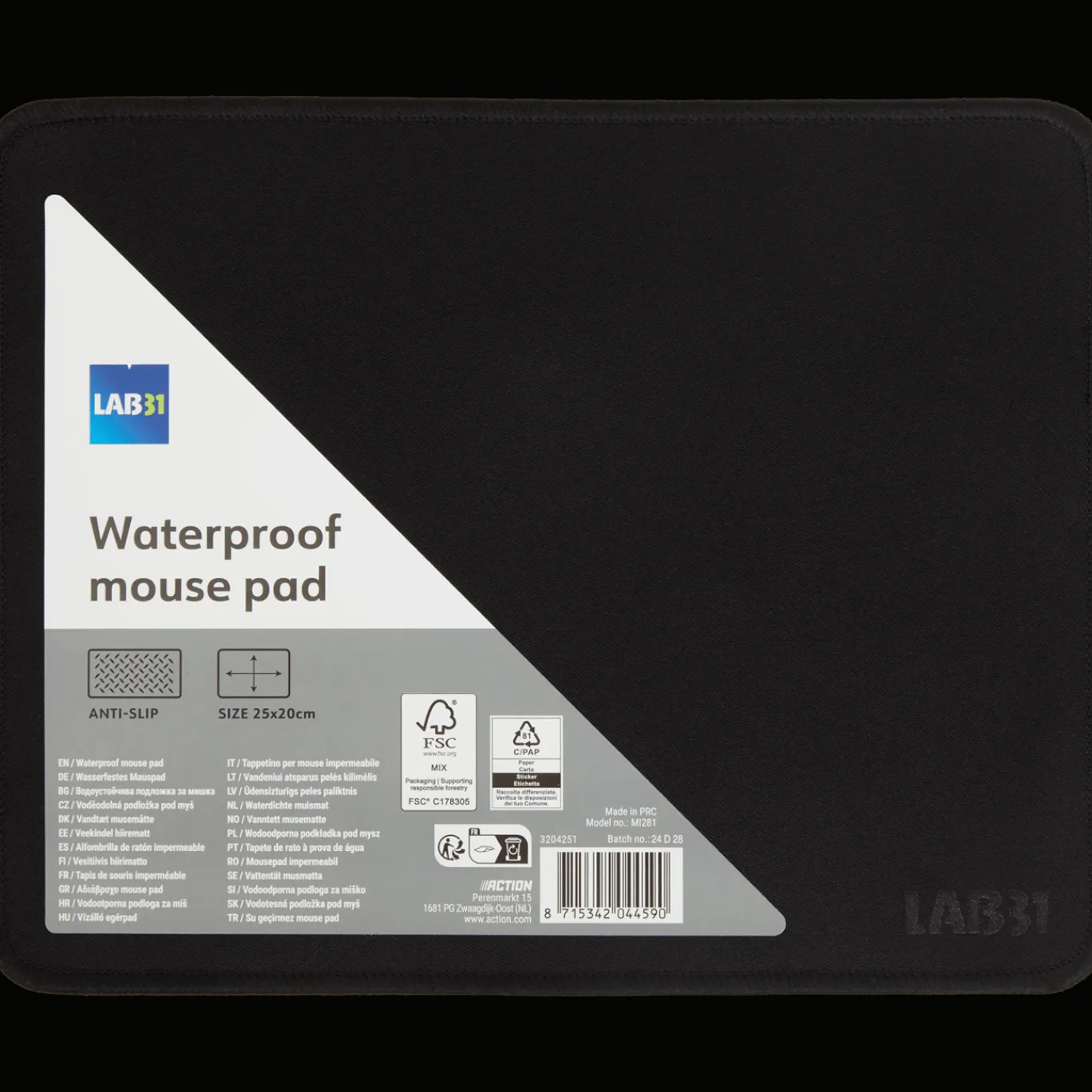 Lab31 Multimedia Accessoires^waterproof muismat