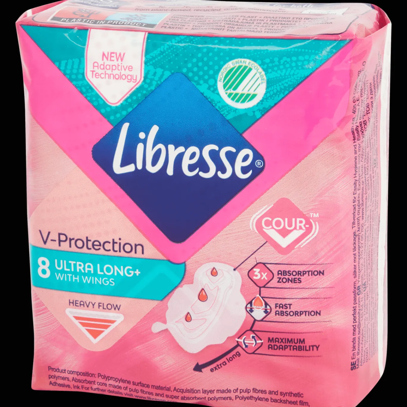 Libresse Lichaamsverzorging^V-Protection maandverband Ultra Long+