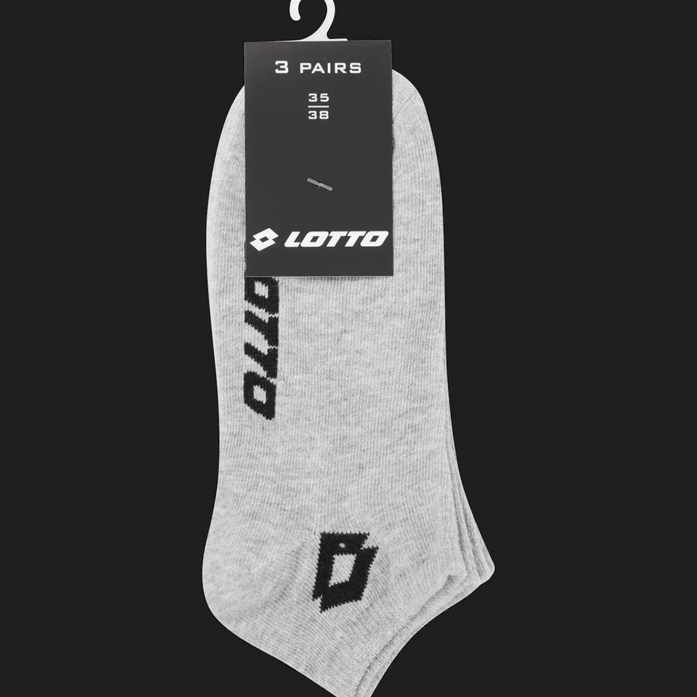 Lotto Beenmode^sneakersokken grijs