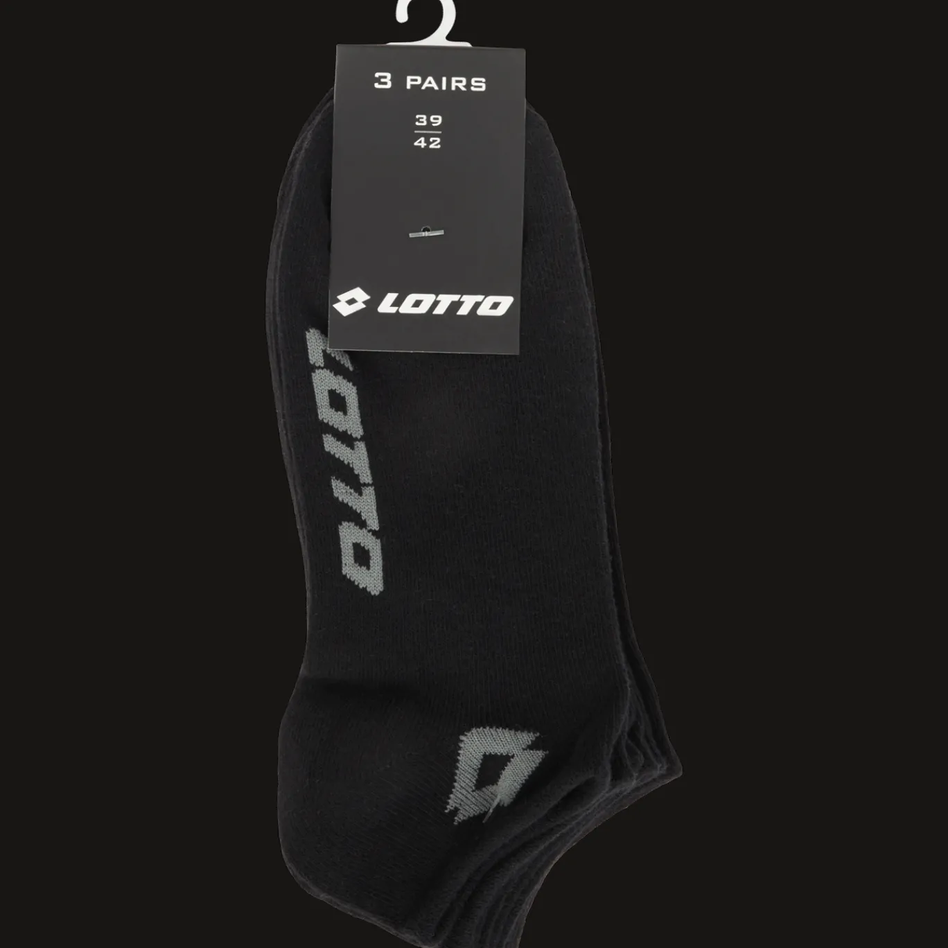 Lotto Beenmode^sneakersokken zwart