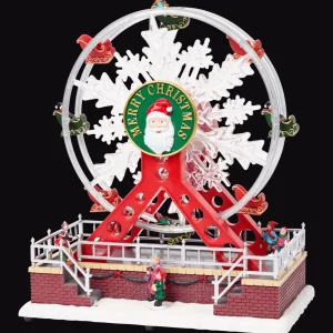 Magic Village Seizoensdecoratie^kerstornament met muziek