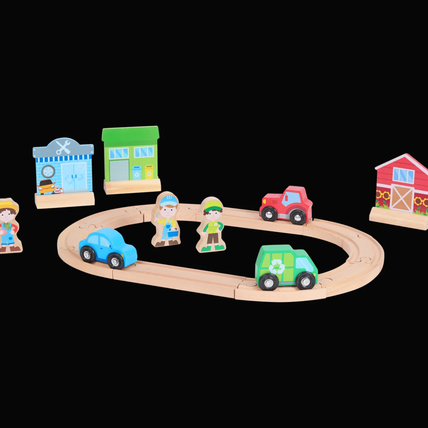 Mini Matters Houten Speelgoed^houten autobaan