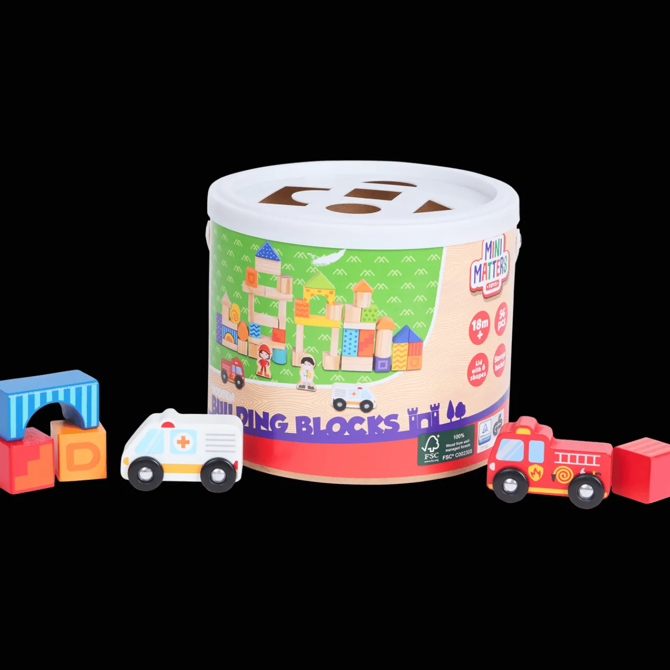 Mini Matters Houten Speelgoed^houten bouwblokken