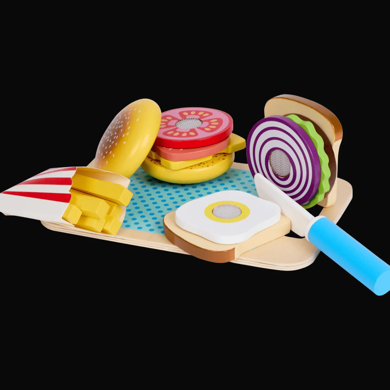 Mini Matters Houten Speelgoed | Babyspeelgoed^houten etenswaren