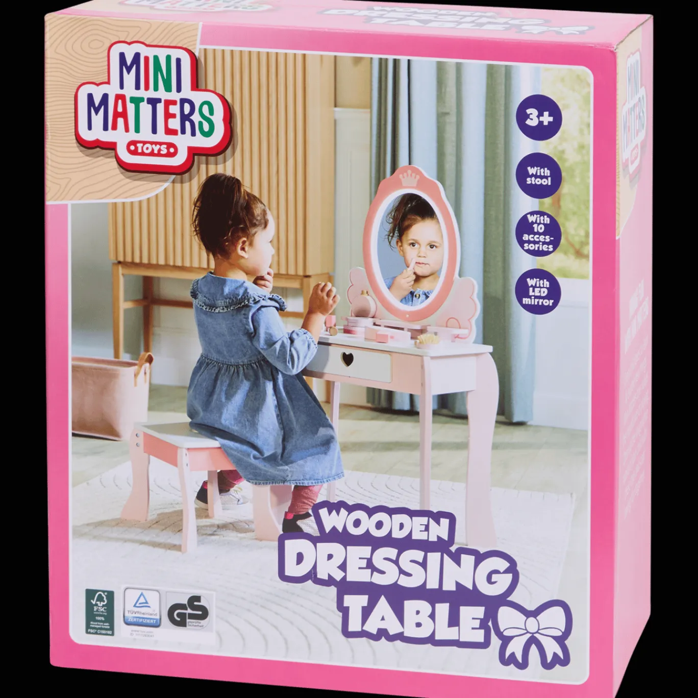 Mini Matters Houten Speelgoed | Spellen^houten make-uptafel