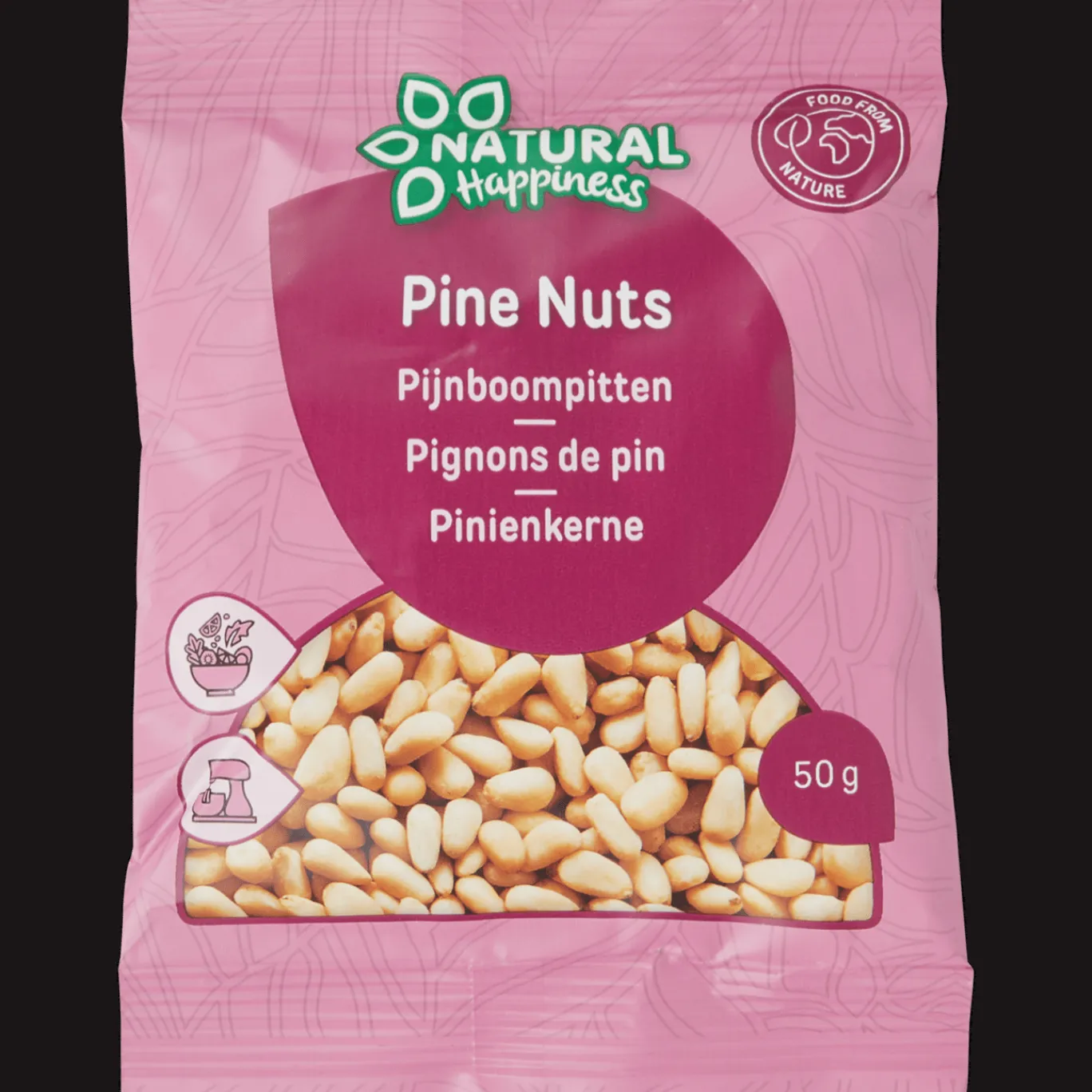 Action Voeding^Natural Happiness pijnboompitten