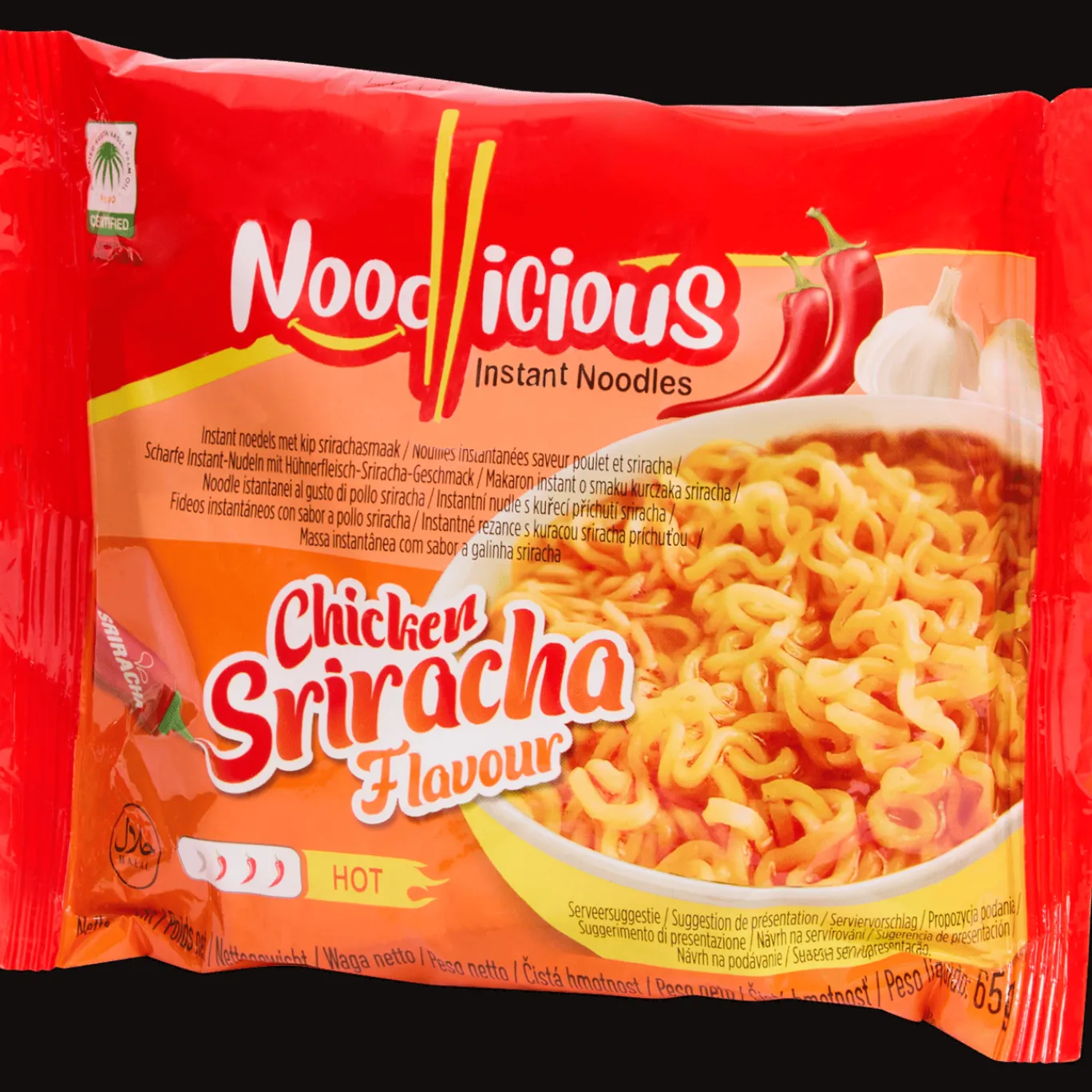 Action Voeding^Noodlicious instant noedels Chicken Sriracha