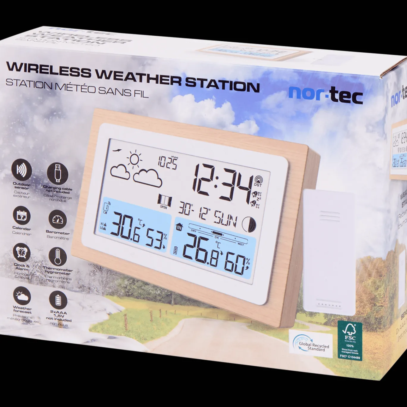 Action Multimedia Accessoires^Nor-Tec draadloos weerstation