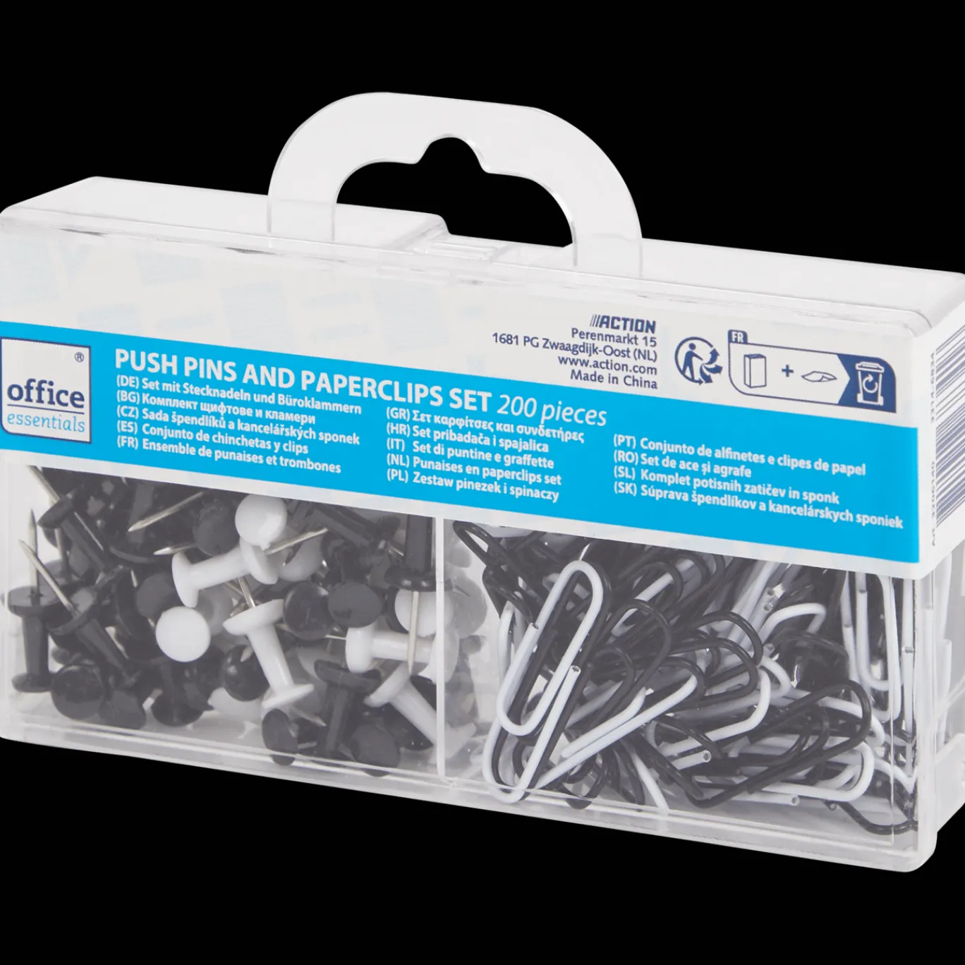 Office Essentials Bureau Accessoires^punaise- en paperclipset
