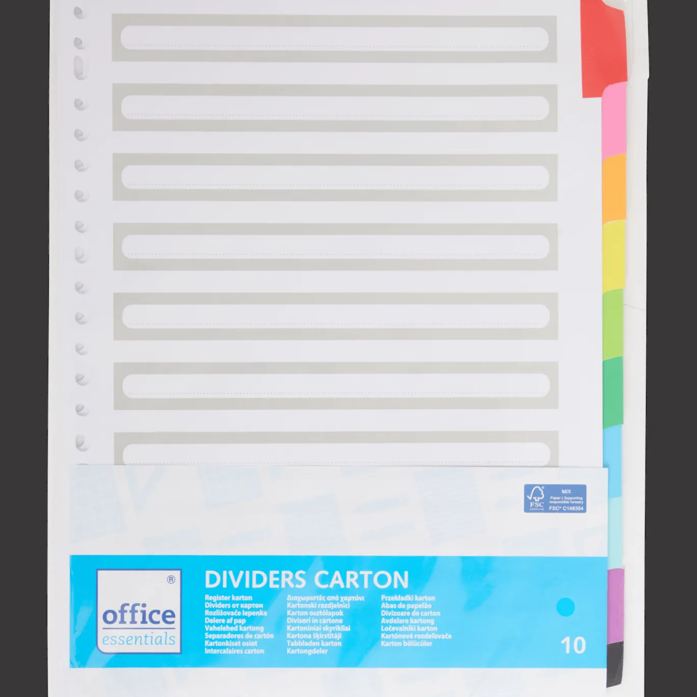 Office Essentials Mappen^tabbladen A4