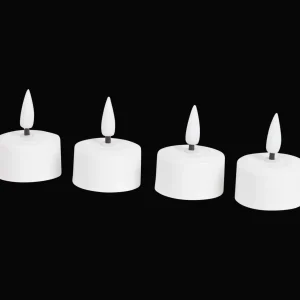 Action Kaarsen^Oplaadbare theelichten wit