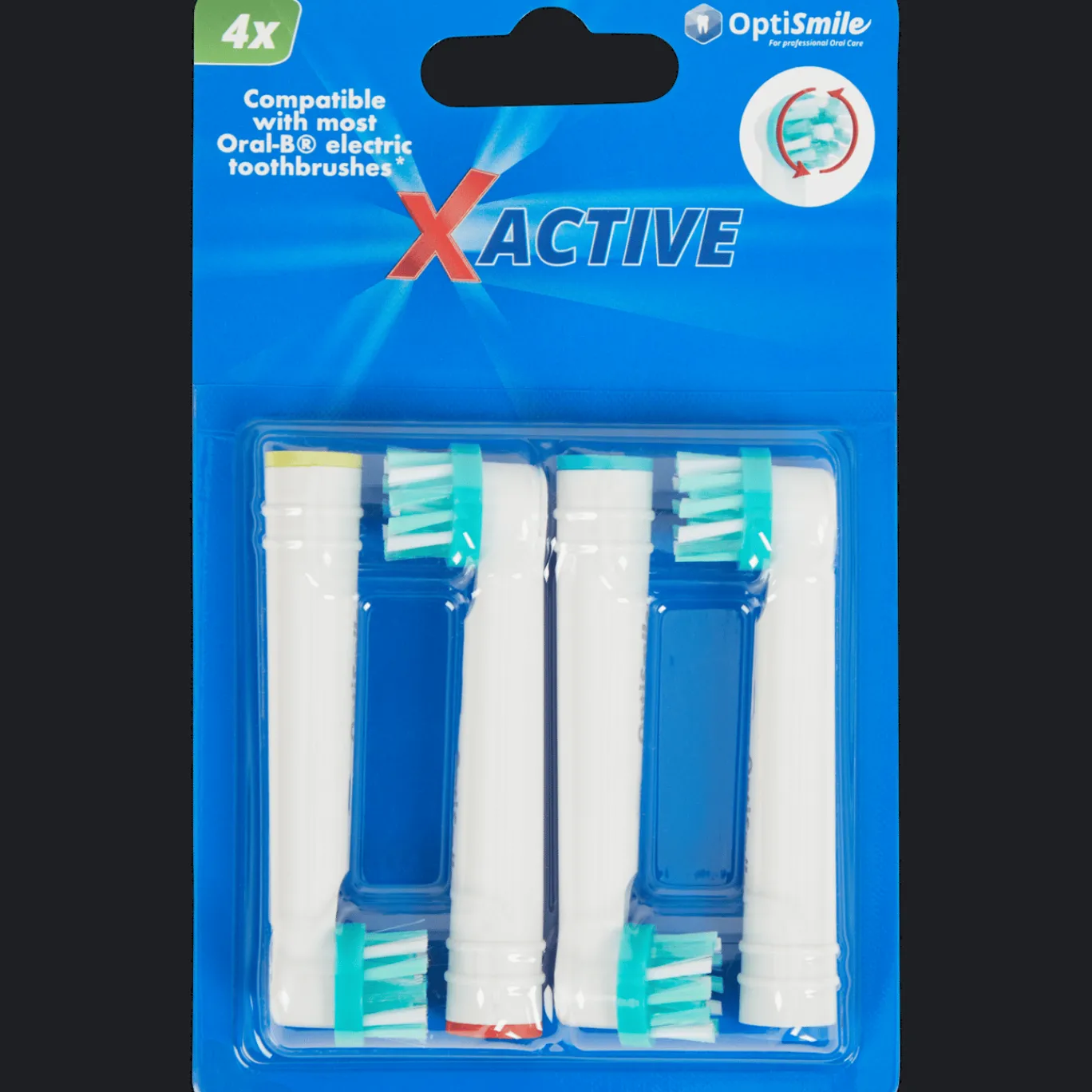 Action Mondverzorging^OptiSmile X Active opzetborstels