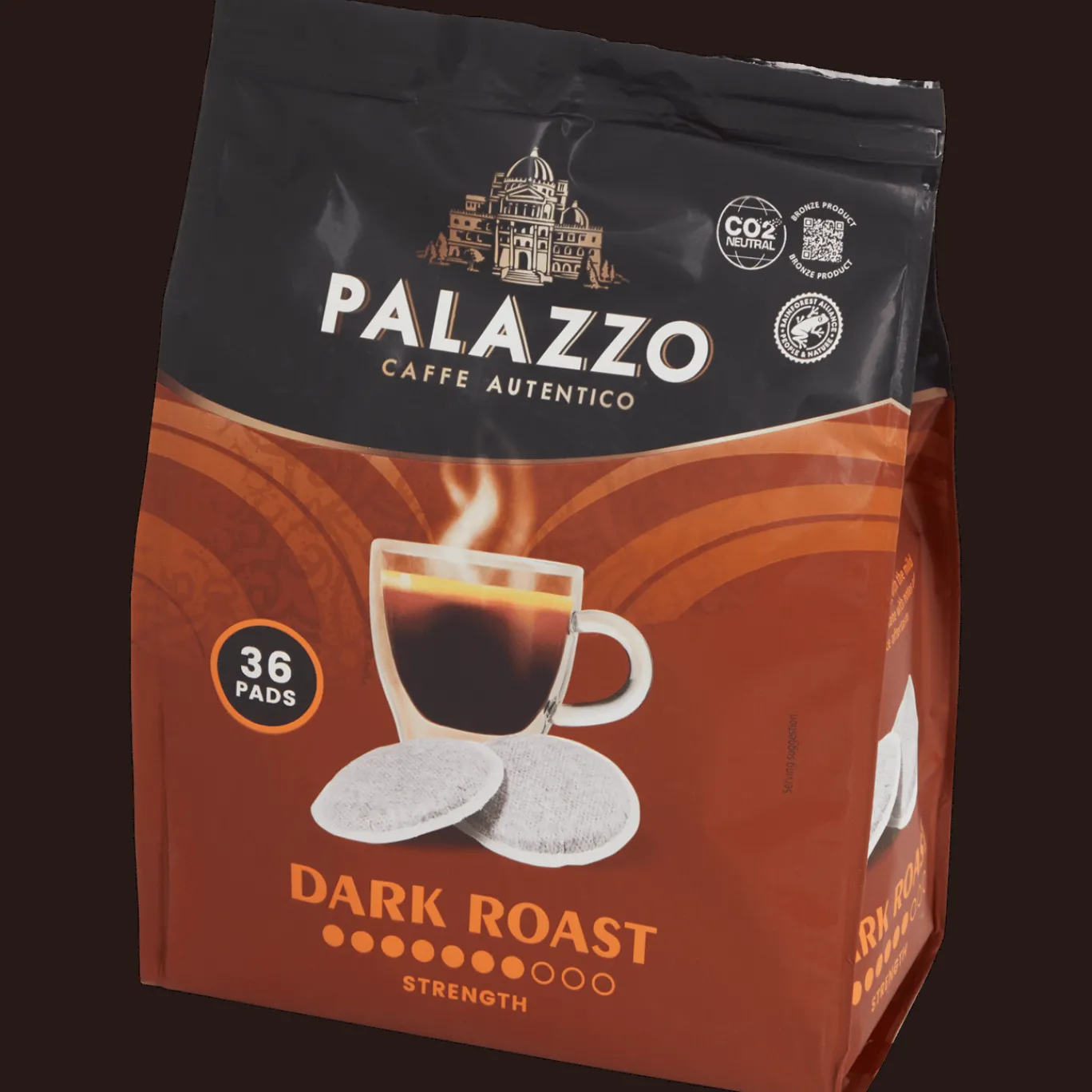 Palazzo Drinken^koffiepads Dark Roast