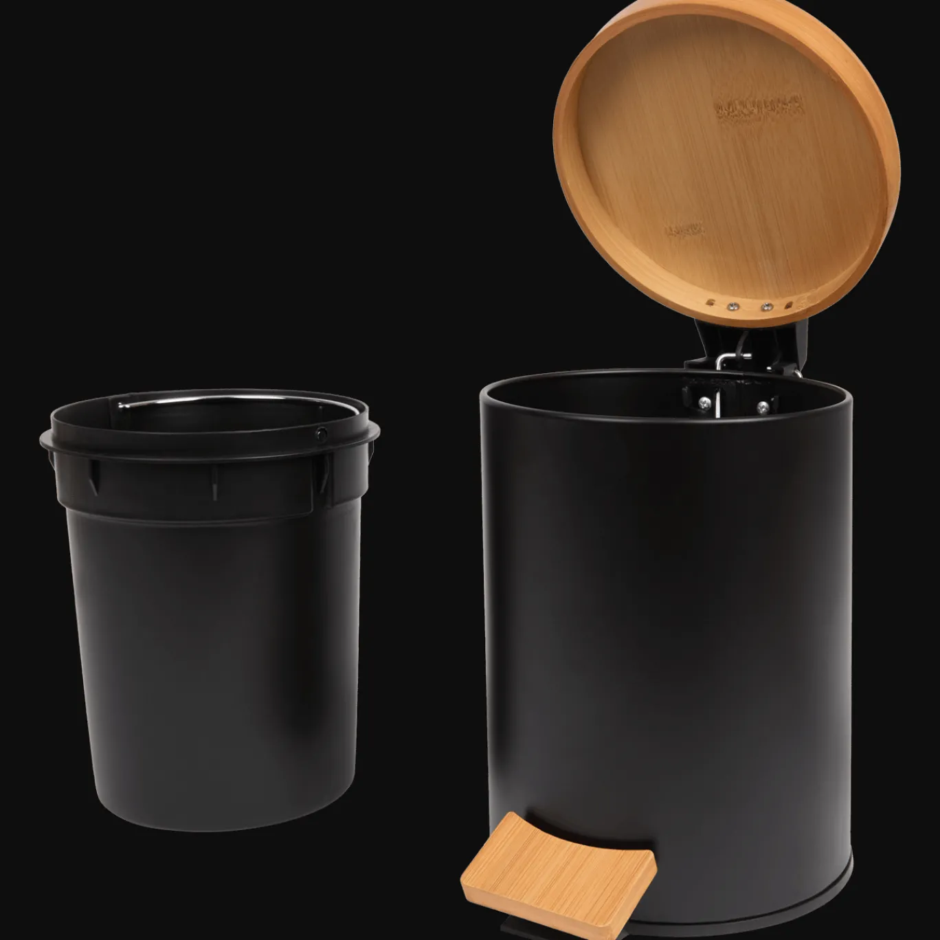 Action Prullenbakken^Pedaalemmer met bamboe