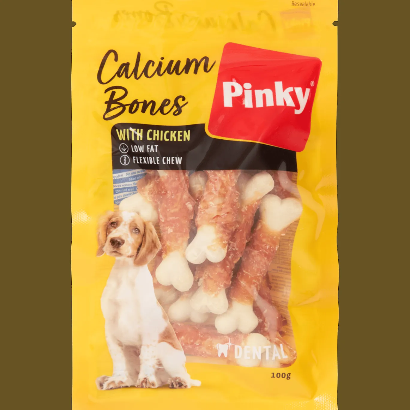 Action Hond | Dierenvoeding^Pinky hondensnacks Calcium Bones