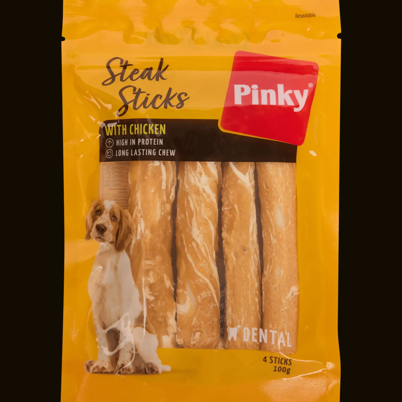 Action Dierenvoeding^Pinky Steak Sticks hondensnacks