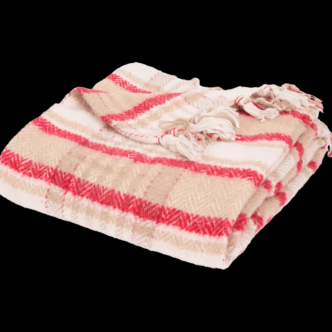 Action Plaids & Dekens^Plaid met franjes