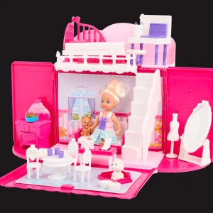 Action Spellen^Pop met opvouwbaar poppenhuis