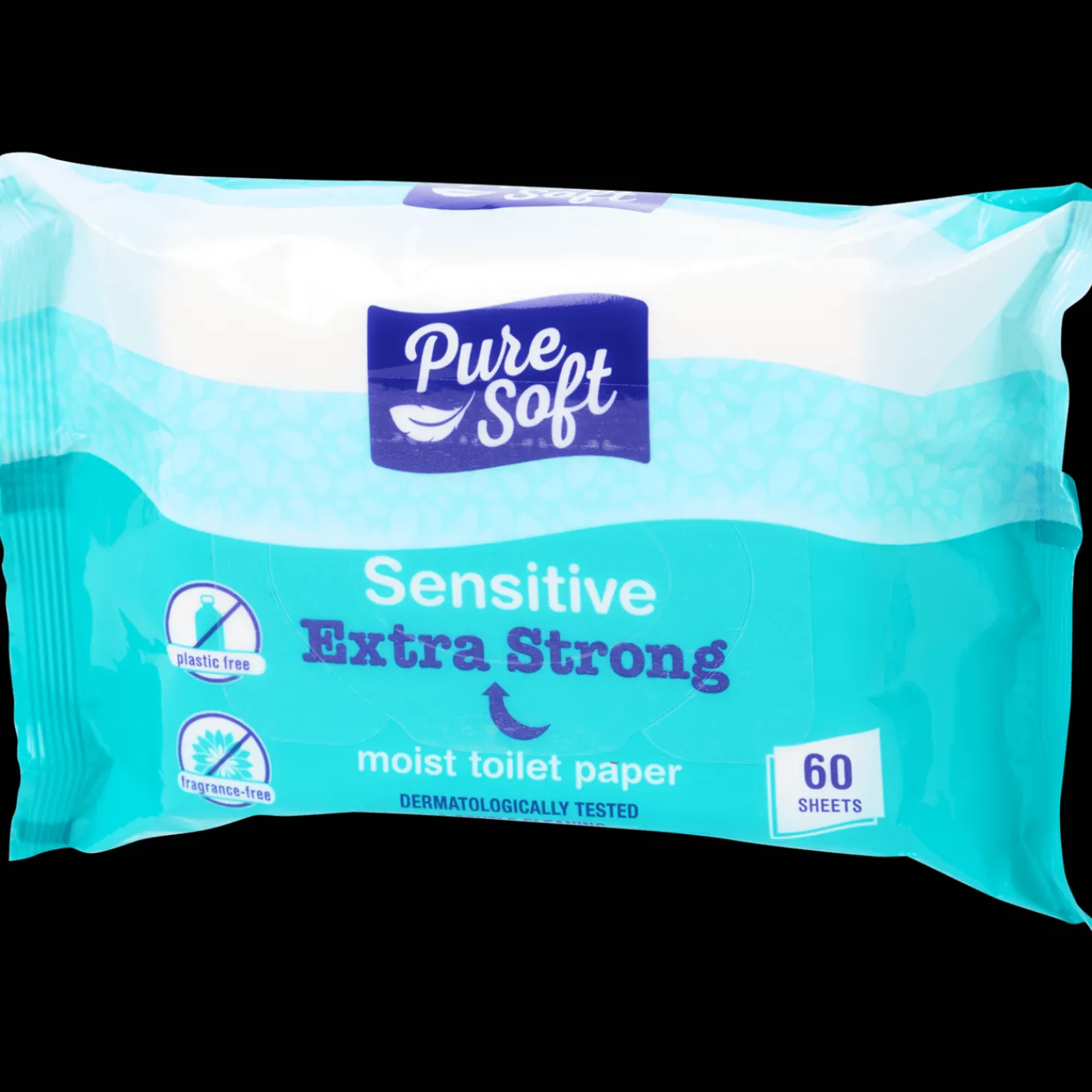 Pure Soft Lichaamsverzorging^Sensitive vochtig toiletpapier bio-flush