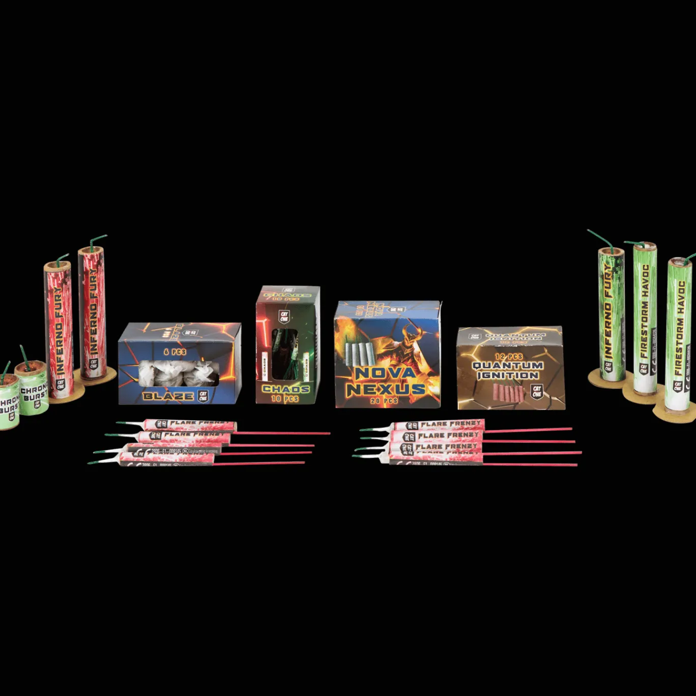 Action Feestartikelen^Pyro Bandits vuurwerkpakket