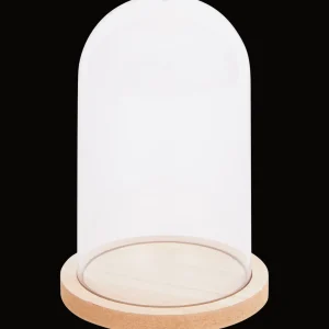 Action Woonaccessoires^Seasons & Style stolp op houten voet