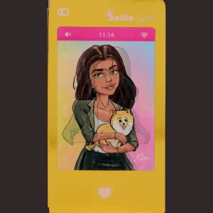 Action Knutselen^Selfie Girls smartphone notitieblokje