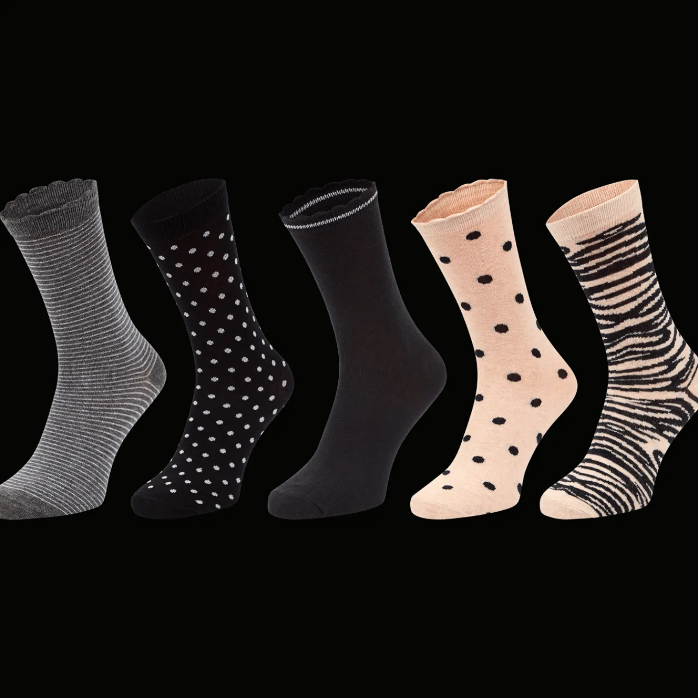 Action Beenmode^Sokken met print