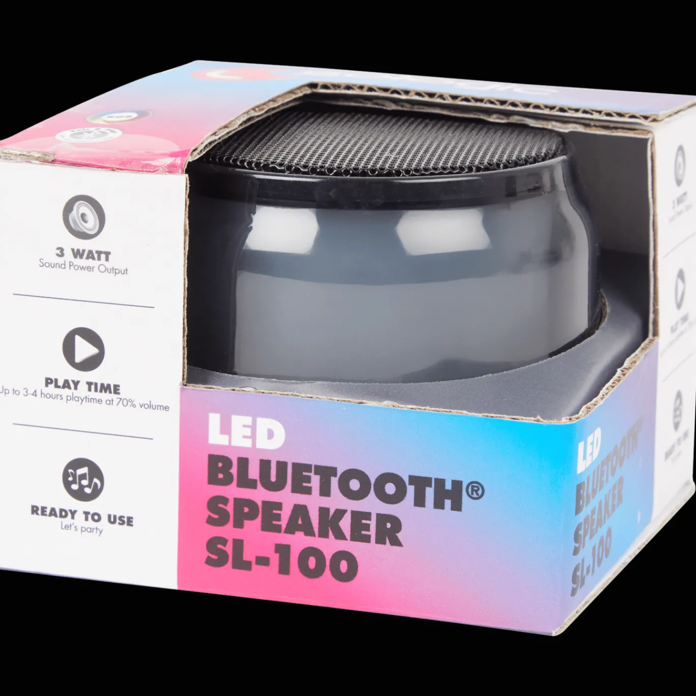 Action Multimedia Accessoires^Sologic bluetoothspeaker met licht