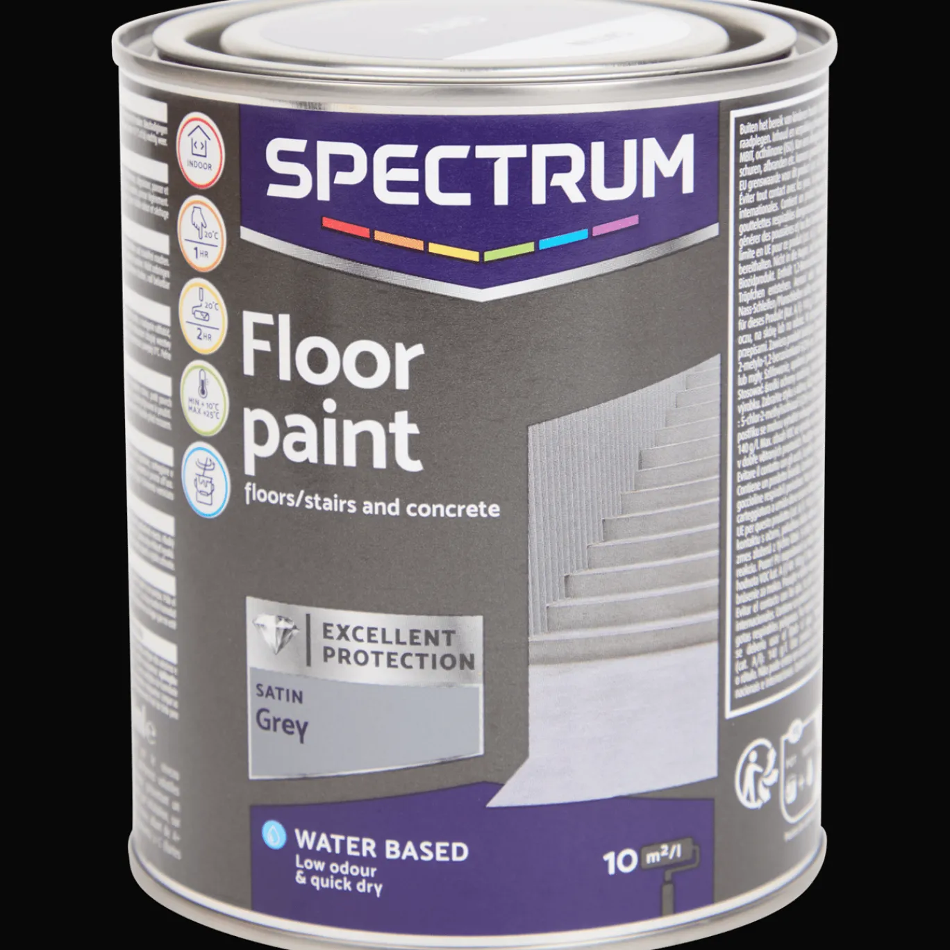 Spectrum Verf^betonvloerverf satin grey