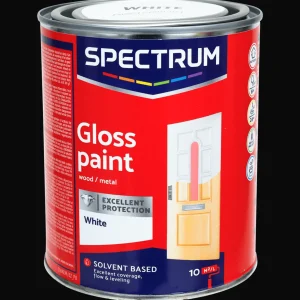 Spectrum Verf^hoogglans alkydlak wit
