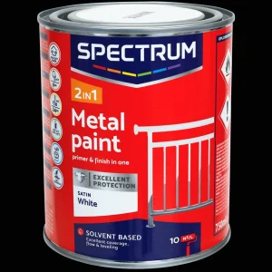 Spectrum Verf^2-in-1 hoogglans metaallak wit