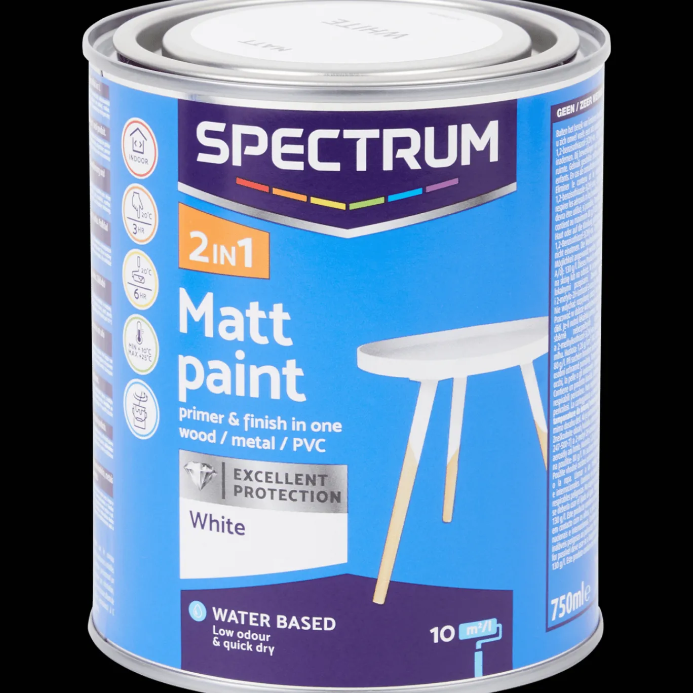 Spectrum Verf^2-in-1 matte verf wit