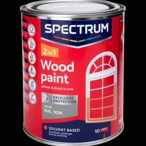 Spectrum Verf^2-in-1 zijdeglans houtlak RAL 7036