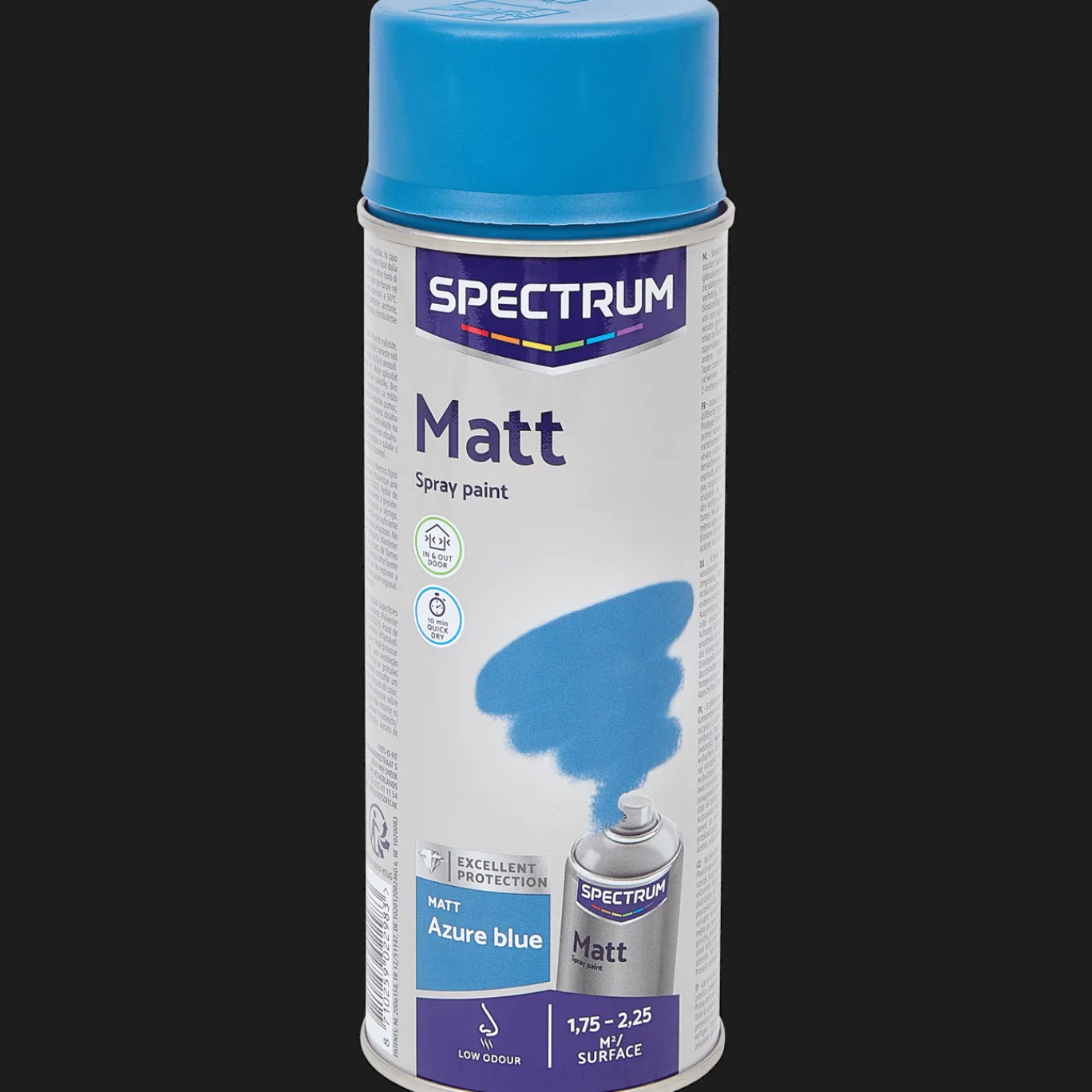 Spectrum Verf^matte spuitverf azuurblauw