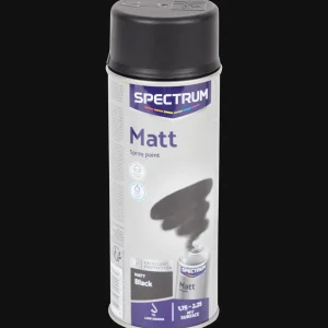Spectrum Verf^matte spuitverf zwart