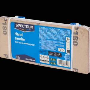 Spectrum Gereedschap^schuurblok met schuurvellen
