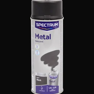 Spectrum Verf^spuitverf voor metaal mat zwart