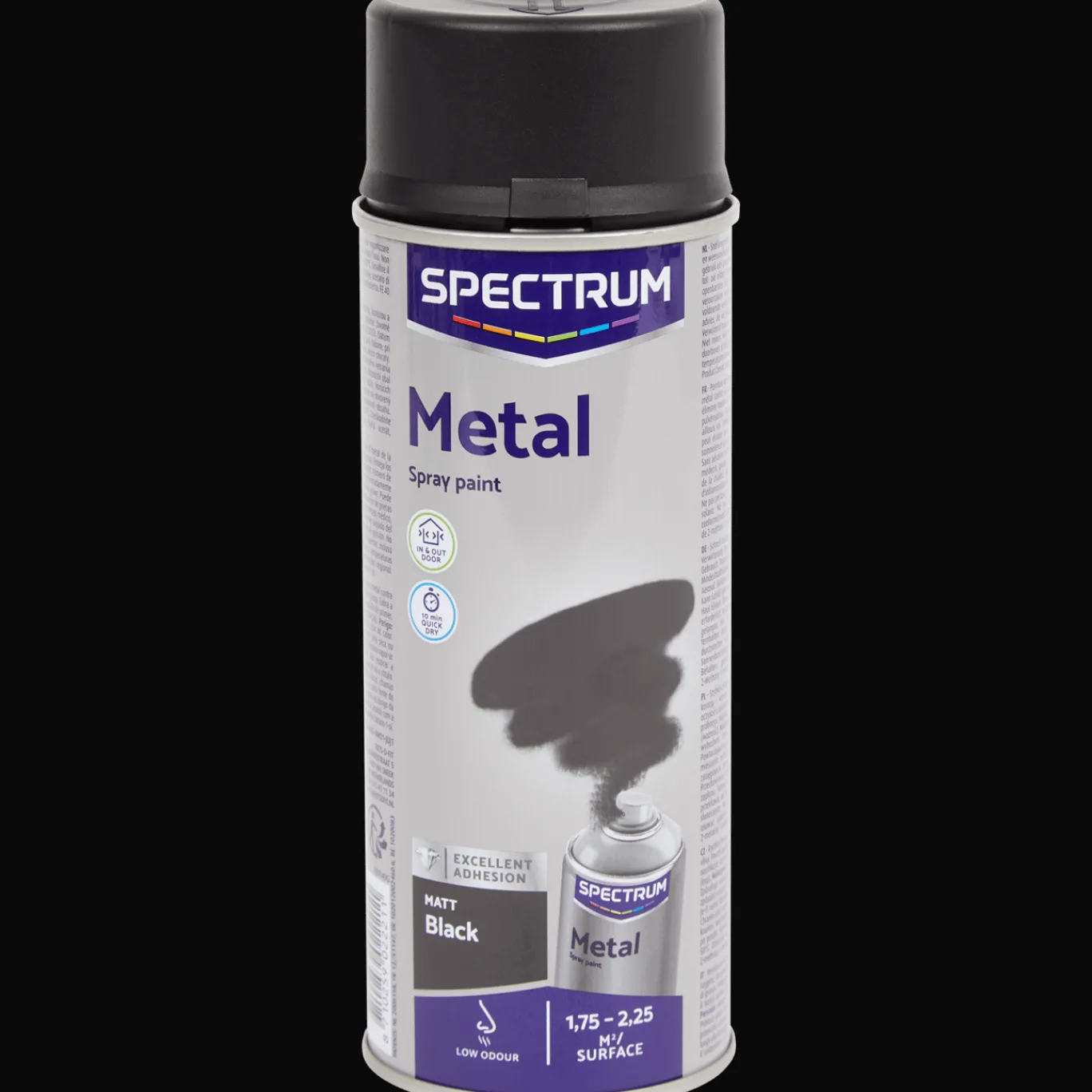 spectrum_spuitverf_voor_metaal_mat_zwart_0.webp Spectrum Verf^spuitverf voor metaal mat zwart