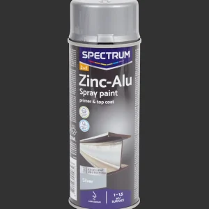 Spectrum Verf^zink-alu spuitverf zilver
