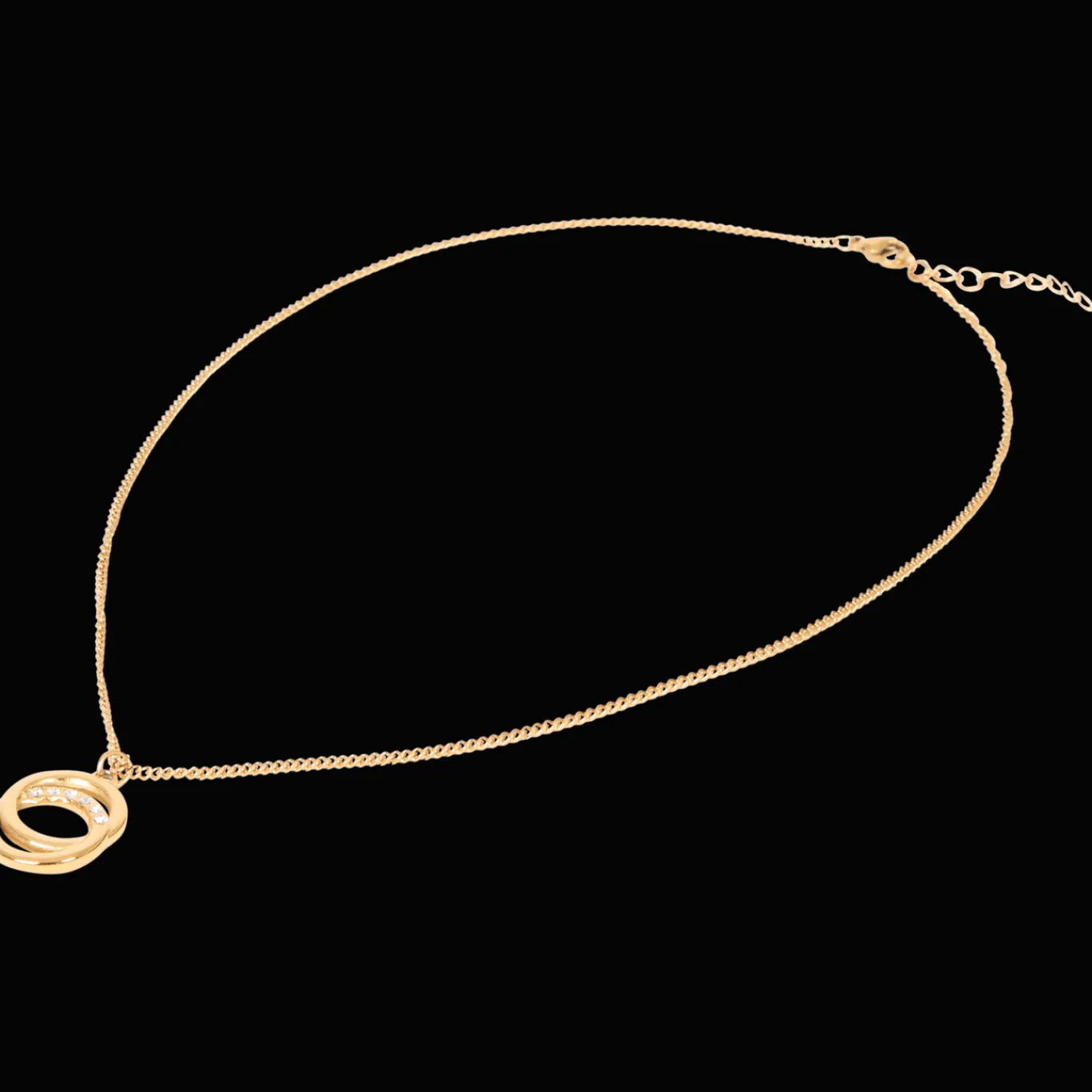 Action Horloges & Sieraden^Stalen ketting met Swarovski-kristallen