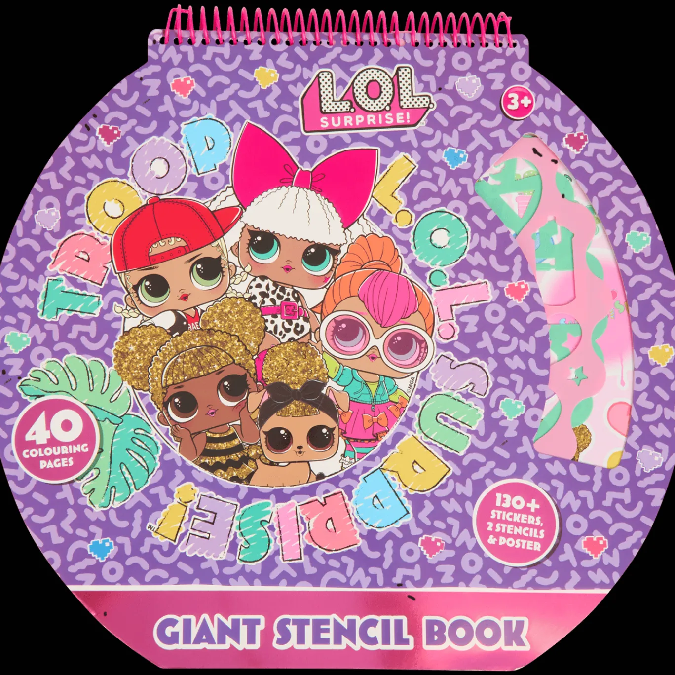 Action Kleuren & Tekenen^Stencil-kleurboek