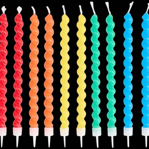 Action Feestartikelen^Swirl taartkaarsjes