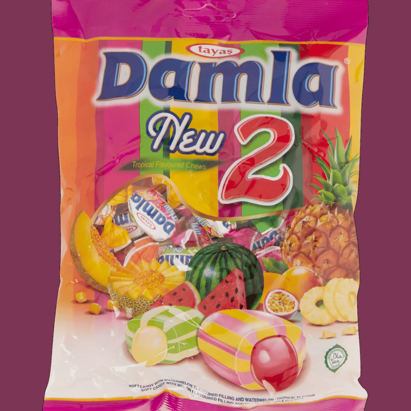 Action Drop & Snoep^Tayas Damla tropische vruchtensnoepjes