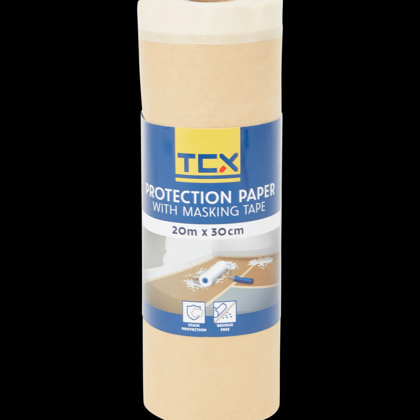 TCX Verfbenodigdheden^afplaktape met papier