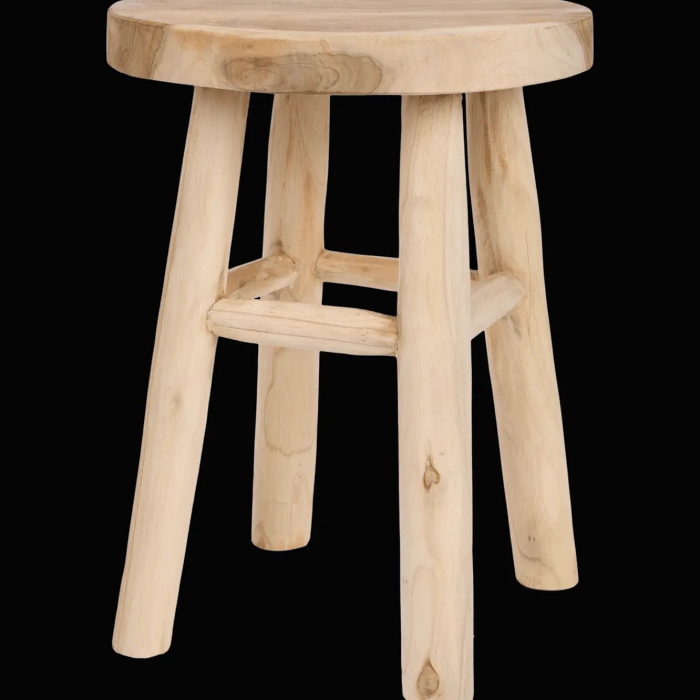 Studio Home Woonaccessoires^Teakhouten kruk