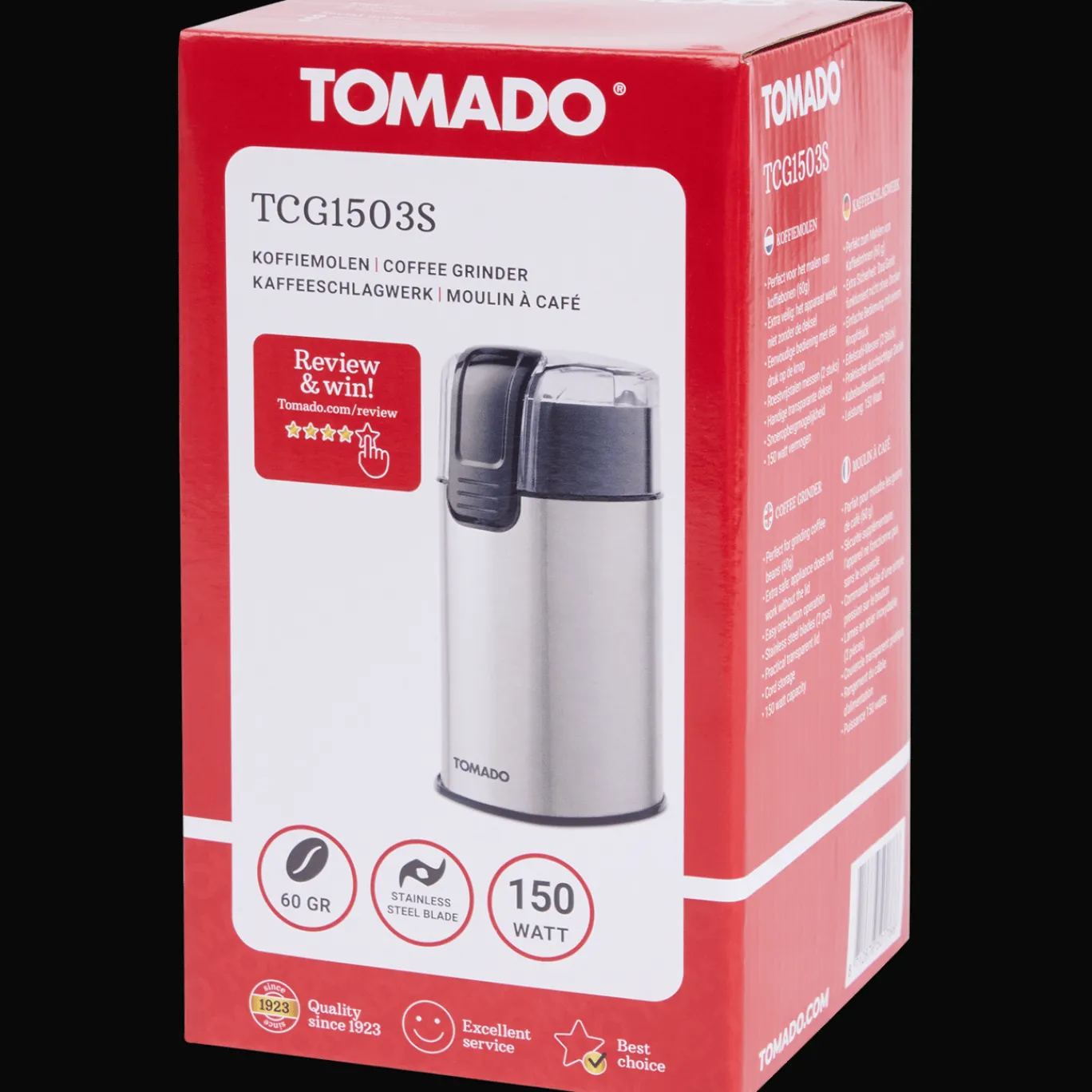 tomado_elektrische_koffiemolen_1.webp Tomado Keukenapparaten^elektrische koffiemolen