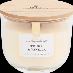 Action Kaarsen^Treewick geurkaars met houtlont